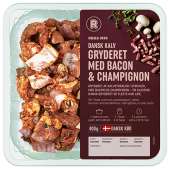 GRYDERET M/BACON